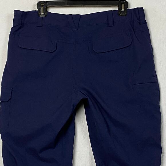 Duluth Trading Co. Navy Blue Nylon Stretch Cargo Pants Size 14 - Picture 8 of 10
